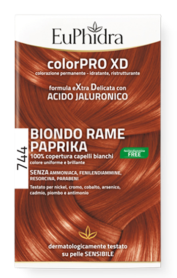 EUPHIDRA COLORPRO GEL COLORANTE CAPELLI XD 744 PAPRIKA 50 ML IN FLACONE + ATTIVANTE + BALSAMO + GUANTI - farmacia187.it