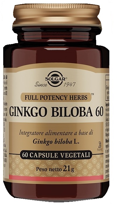 GINKGO BILOBA 60 60 CAPSULE VEGETALI - farmacia187.it