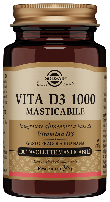 VITA D3 1000 100 TAVOLETTE MASTICABILI - farmacia187.it