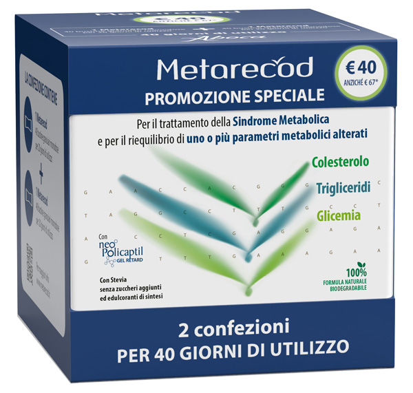 METARECOD 40 BUSTINE GRANULARI DA 2,5 G 2 PEZZI - farmacia187.it