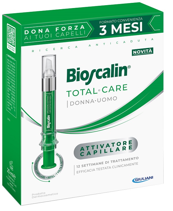 BIOSCALIN TOTAL CARE ATTIVATORE CAPILLARE 2 APPLICATORI MULTIDOSE X 10 ML - farmacia187.it