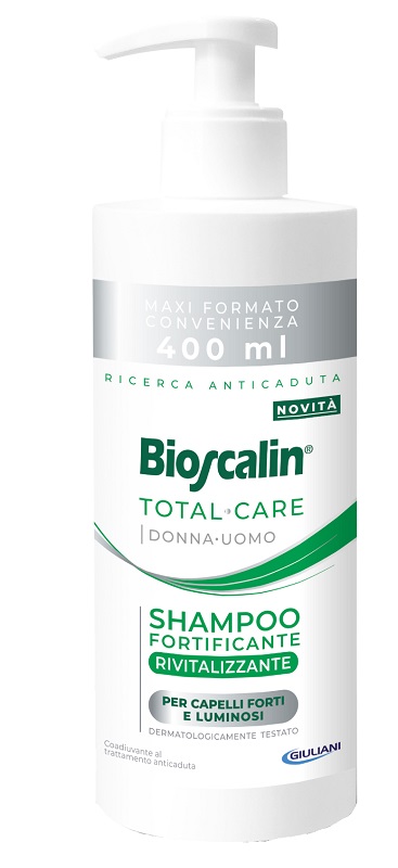 BIOSCALIN TOTAL CARE SHAMPOO FORTIFICANTE RIVITALIZZANTE 400 ML - farmacia187.it