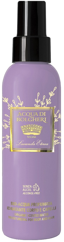 ACQUA DI BOLGHERI BIO ACQUA PROFUMATA IDRATANTE CORPO E CAPELLI LAVANDA 150 ML - farmacia187.it