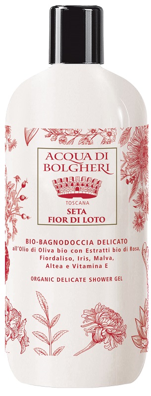 ACQUA DI BOLGHERI TOSCANA SETA FIOR DI LOTO BIO BAGNODOCCIA DELICATO 500 ML - farmacia187.it