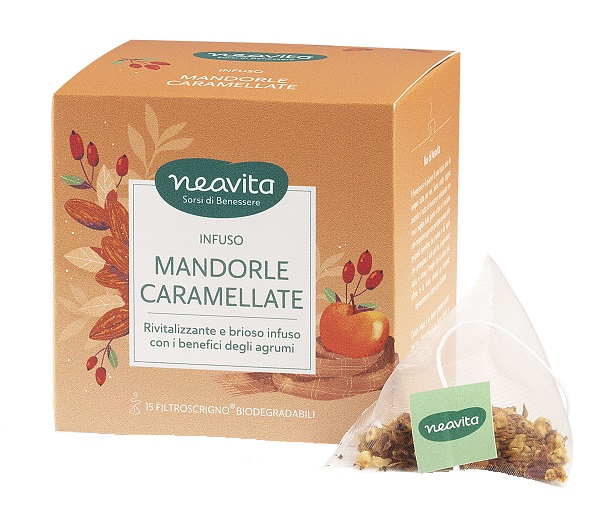Neavita FiltroScrigno Mandorle Caramellate - Infuso Biologico Dolce Goloso 15 Filtri - farmacia187.it