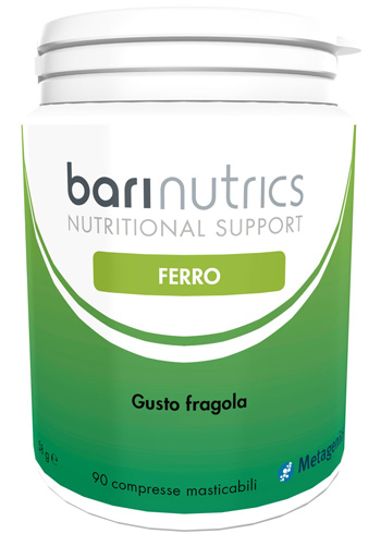 BARINUTRICS FERRO FRAGOLA ITA 90 COMPRESSE - farmacia187.it