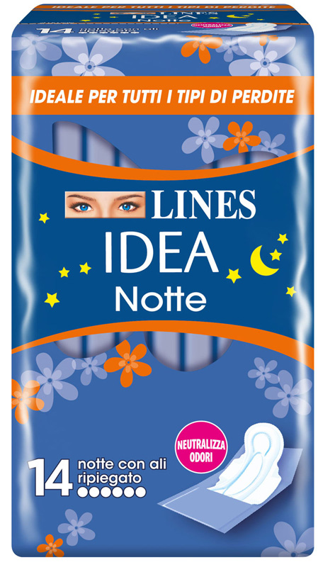LINES IDEA NOTTE CON ALI RIPIEGATE 14 PEZZI - farmacia187.it