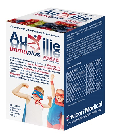 AUXILIE IMMUPLUS JUNIOR SOLUBILE 30 STICK PACK - farmacia187.it