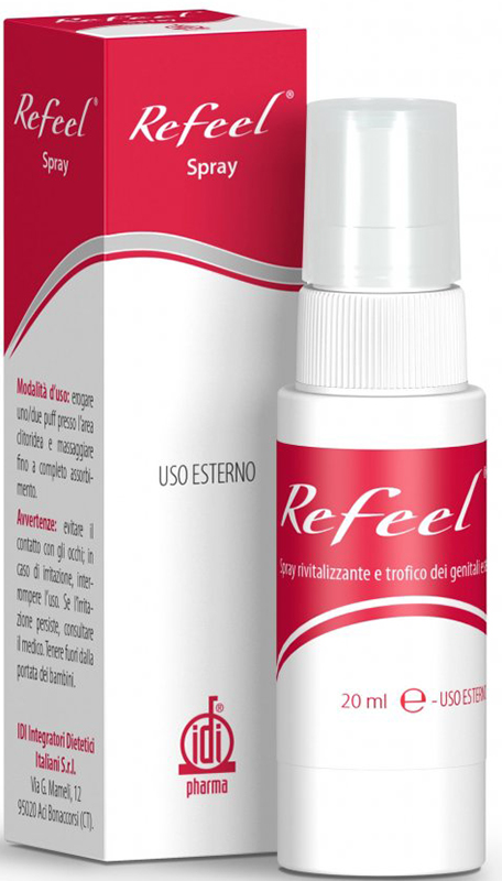 REFEEL SPRAY RIVITALIZZANTE E TROFICO DEI GENITALI ESTERNI FEMMINILI 20 ML - farmacia187.it
