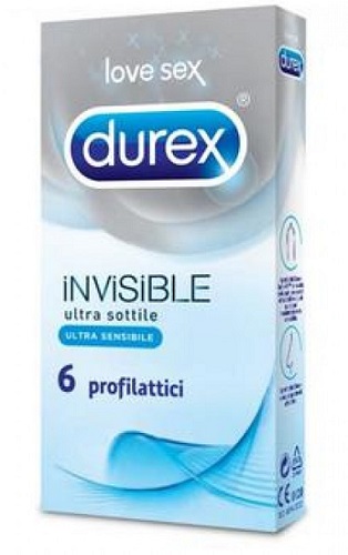 DUREX INVISIBLE PROFILATTICO 6 PEZZI - farmacia187.it