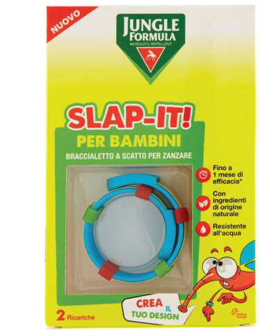 JUNGLE FORMULA SLAP-IT BRACCIALETTO ANTI-ZANZARE PER BAMBINI+ 2 RICARICHE - farmacia187.it