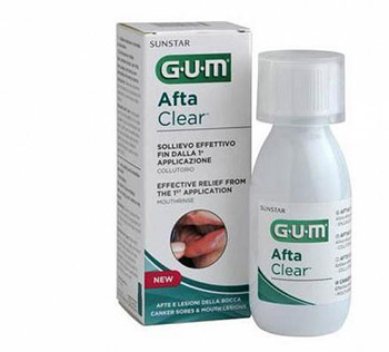 GUM AFTACLEAR RINSE 120 ML COLLUTORIO - farmacia187.it