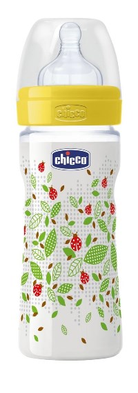 CHICCO BIBERON WELL BEING IN POLIPROPILENE UNISEX DA 250 ML MEDIUM SILICONE ITA - farmacia187.it