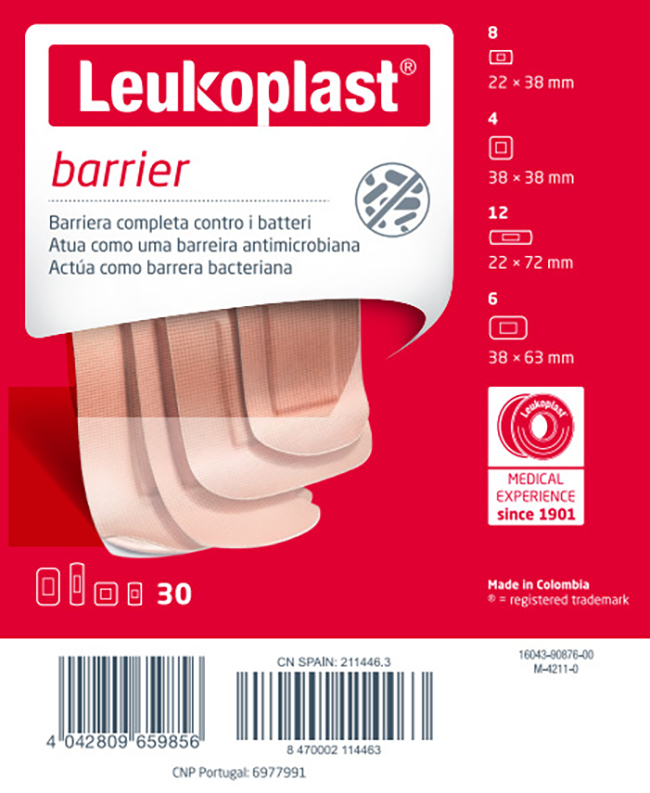 LEUKOPLAST BARRIER 30 PEZZI ASSORTITI - farmacia187.it
