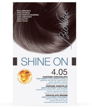 BIONIKE SHINE ON TRATTAMENTO COLORANTE CAPELLI CASTANO CIOCCOLATO 4.05 - farmacia187.it