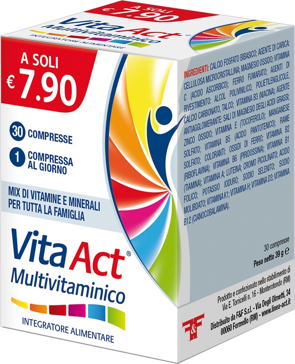 VITA ACT MULTIVITAMINICO 30 COMPRESSE - farmacia187.it