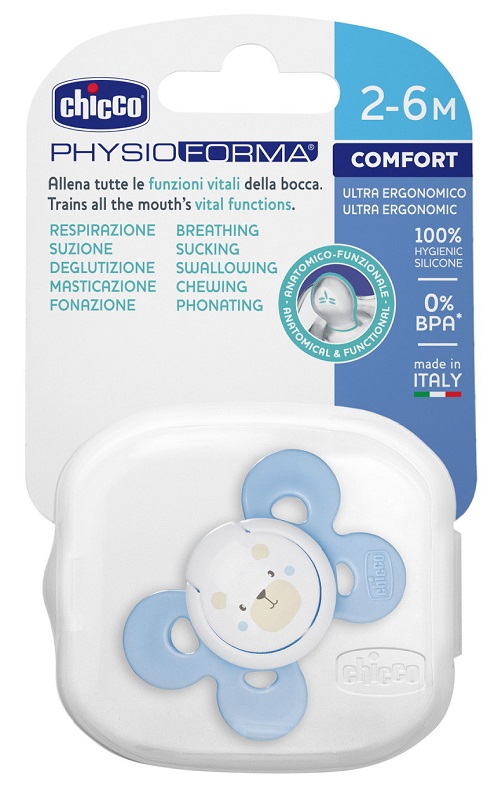 CHICCO SUCCHIETTO COMFORT BOY IN SILICONE 2-6 MESI 1 PEZZO - farmacia187.it