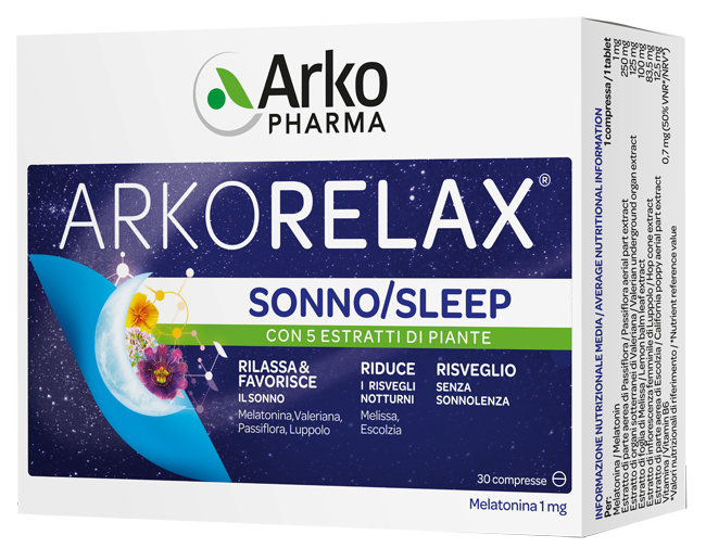 ARKORELAX SONNO 30 COMPRESSE - farmacia187.it