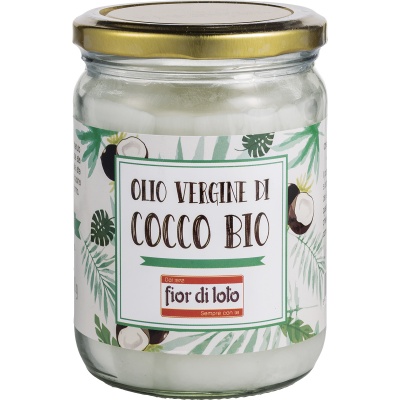 FIOR DI LOTO OLIO VERGINE DI COCCO BIO 450 ML - farmacia187.it