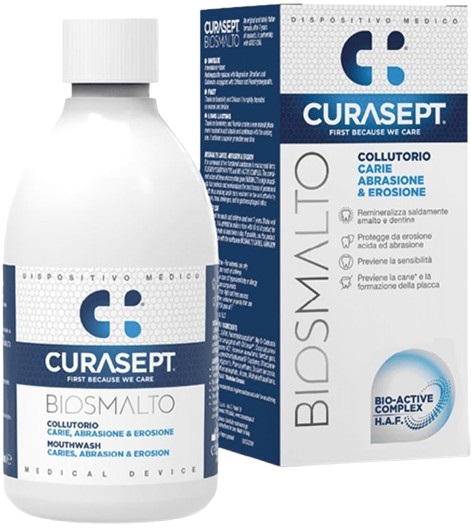CURASEPT BIOSMALTO COLLUTORIO CARIE ABRASIONE&EROSIONE 300 ML - farmacia187.it