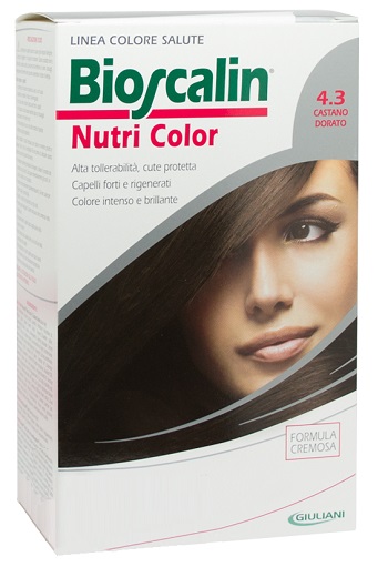 BIOSCALIN NUTRI COLOR 4,3 CASTANO DORATO SINCROB 124 ML - farmacia187.it