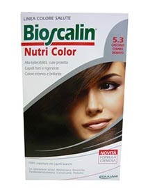 BIOSCALIN NUTRI COLOR 5,3 CASTANO CHIARO DORATO SINCROB 124 ML - farmacia187.it