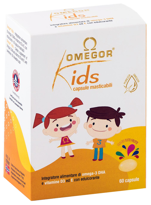 OMEGOR KIDS 60 CAPSULE MASTICABILI - farmacia187.it