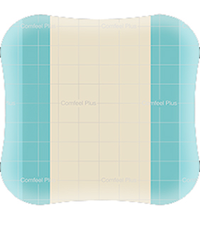 MEDICAZIONE SPECIALE ATTIVA CON IDROCOLLOIDE CON BORDI SMUSSATI COMFEEL PLUS 20X20 CM 5 PEZZI - farmacia187.it