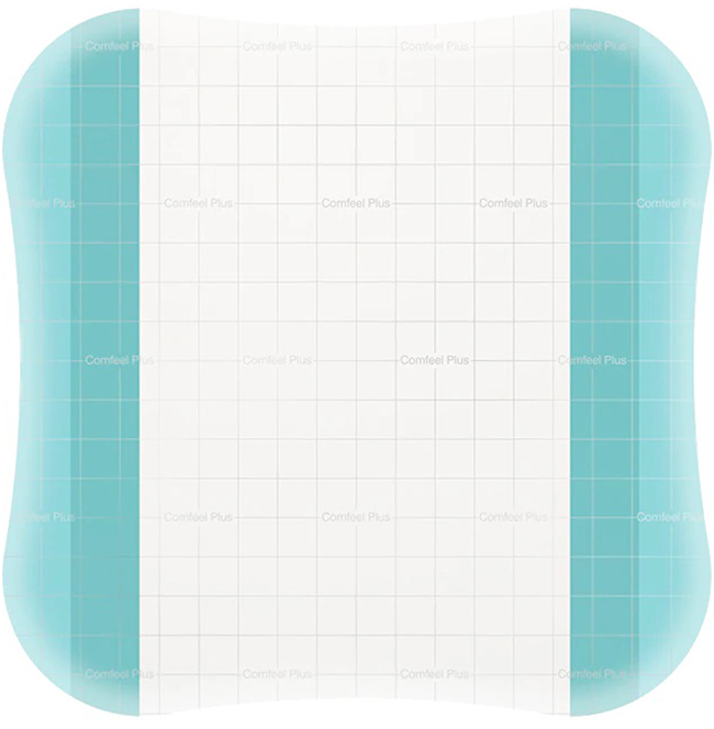 MEDICAZIONE SPECIALE ATTIVA TRASPARENTE CON IDROCOLLOIDE COMFEEL PLUS 20X20 CM 5 PEZZI - farmacia187.it