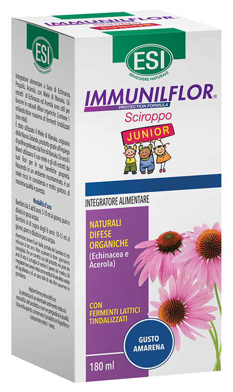 ESI IMMUNILFLOR SCIROPPO JUNIOR 180 ML - farmacia187.it