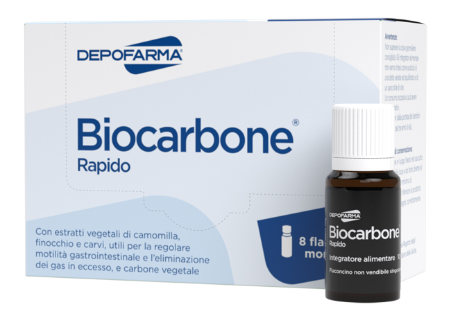BIOCARBONE RAPIDO 8 FLACONCINI - farmacia187.it