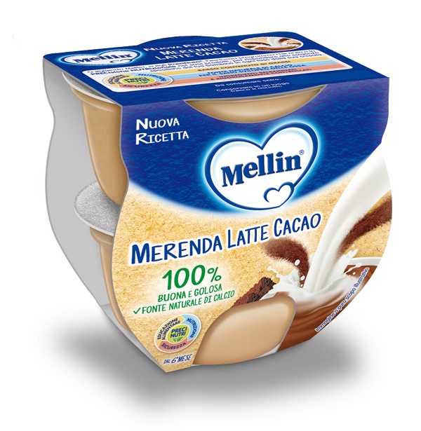 MELLIN MERENDA LATTE CACAO 2 X 100 G - farmacia187.it