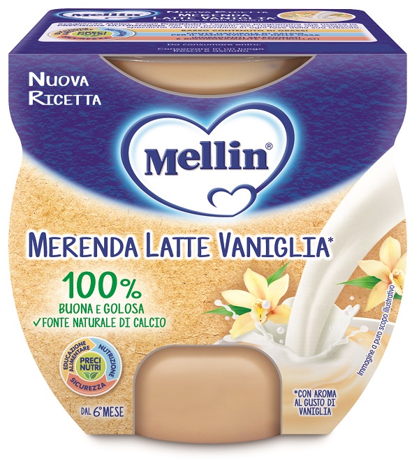 MELLIN MERENDA LATTE VANIGLIA 2 X 100 G - farmacia187.it