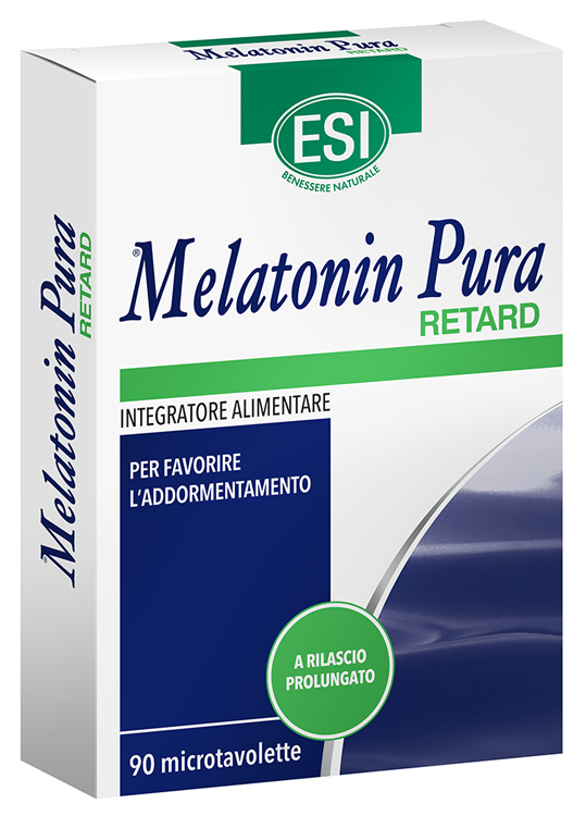 ESI MELATONIN PURA RETARD 90 MICROTAVOLETTE - farmacia187.it