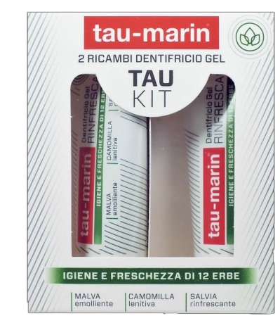 TAU MARIN DENTIFRICIO RINFRESCANTE RICARICA TAU KIT 2X20ML - farmacia187.it