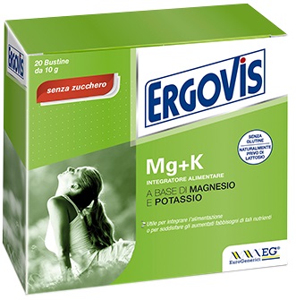 ERGOVIS MG+K SENZA ZUCCHERO 20 BUSTINE 5 G - farmacia187.it
