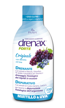 DRENAX FORTE ORIGINALE CON MIRTILLO E UVA 300 ML - farmacia187.it