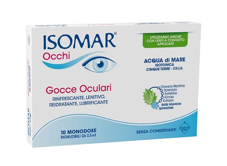 ISOMAR OCCHI GOCCE OCULARI ALL'ACIDO IALURONICO 0,20% 10 FLACONCINI - farmacia187.it