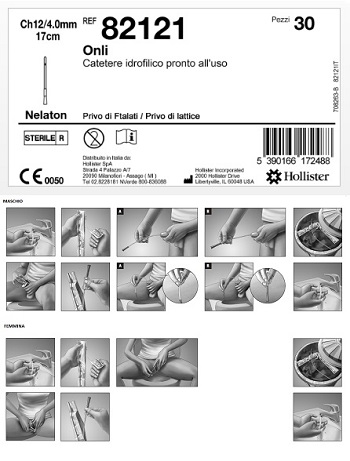 CATETERE IDROFILICO ONLI 17 CM CH 12 30 PEZZI - farmacia187.it