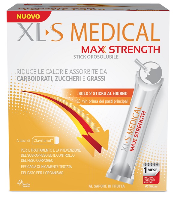 XLS MEDICAL MAX STRENGTH 60 STICK OROSOLUBILI - farmacia187.it