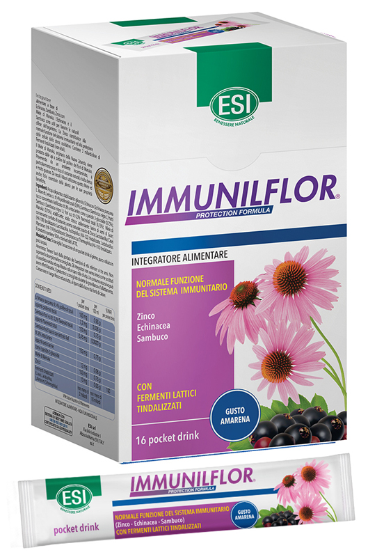 ESI IMMUNILFLOR POCKET DRINK 16 POCKET DRINK - farmacia187.it