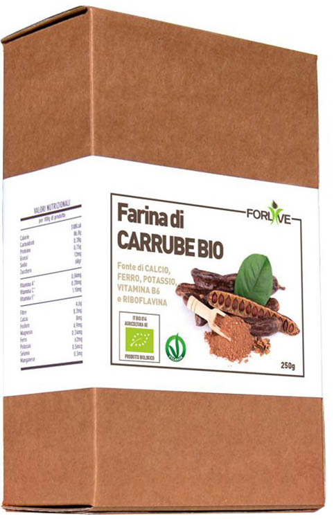 FARINA DI CARRUBE BIO 250 G - farmacia187.it
