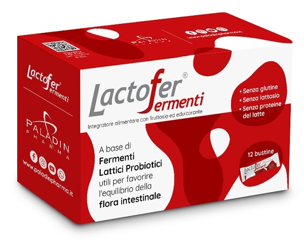LACTOFER FERMENTI 12 BUSTINE OROSOLUBILI - farmacia187.it