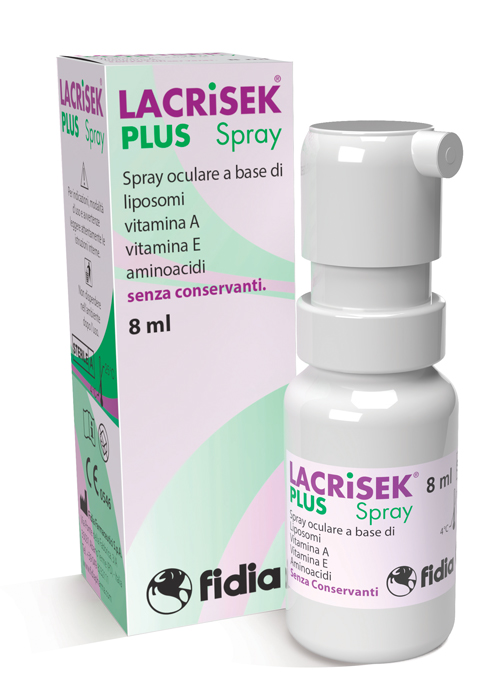 LACRISEK PLUS SPRAY SENZA CONSERVANTI SOLUZIONE OFTALMICA 8 ML - farmacia187.it