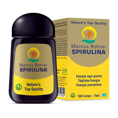 SPIRULINA MARCUS ROHRER RICARICA 180 COMPRESSE - farmacia187.it