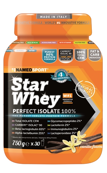 STAR WHEY ISOLATE VANILLA 750 G - farmacia187.it