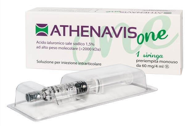 SIRINGA INTRA-ARTICOLARE ATHENAVIS ONE ACIDO IALURONICO 1,5% 4 ML - farmacia187.it
