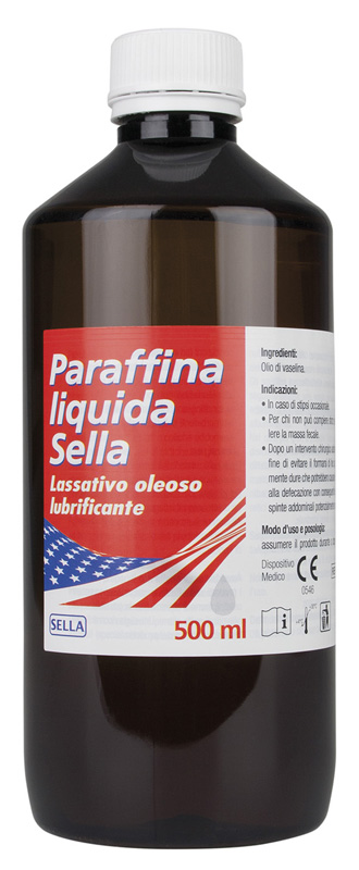 PARAFFINA LIQUIDA MD LASSATIVO 500 ML SELLA - farmacia187.it