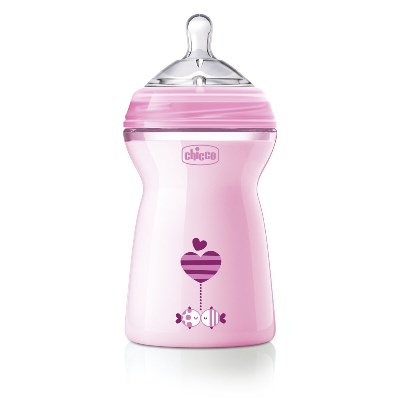 CHICCO BIBERON NATFEEL 6M+ GIRL 330 ML - farmacia187.it