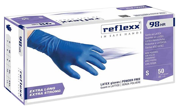 GUANTI LATTICE SENZA POLVERE LARGE 100 PEZZI GAMMADIS - farmacia187.it